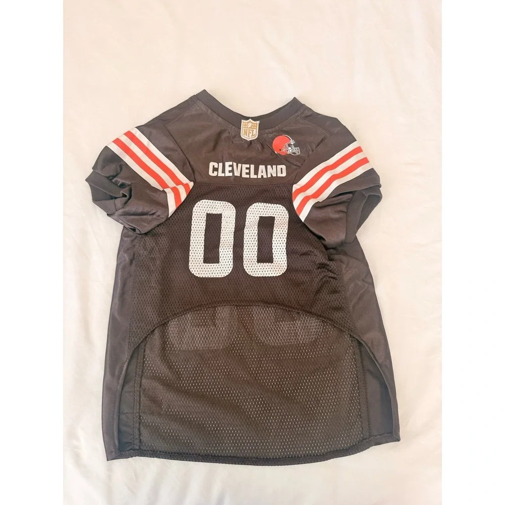 Cleveland‎ browns dog jersey size  X large brown